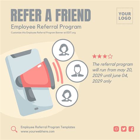referral program flyer|employee referral template flyer.